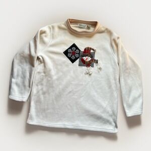 VTG‎ Shenanigans Fleece Christmas Sweatshirt, Women's Size Medium